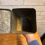 Lot of (4) 1900s Apothecary Seed Phenix Herb Can Druggist Storage Metal Bins Empty