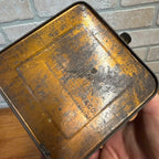 Lot of (4) 1900s Apothecary Seed Phenix Herb Can Druggist Storage Metal Bins Empty