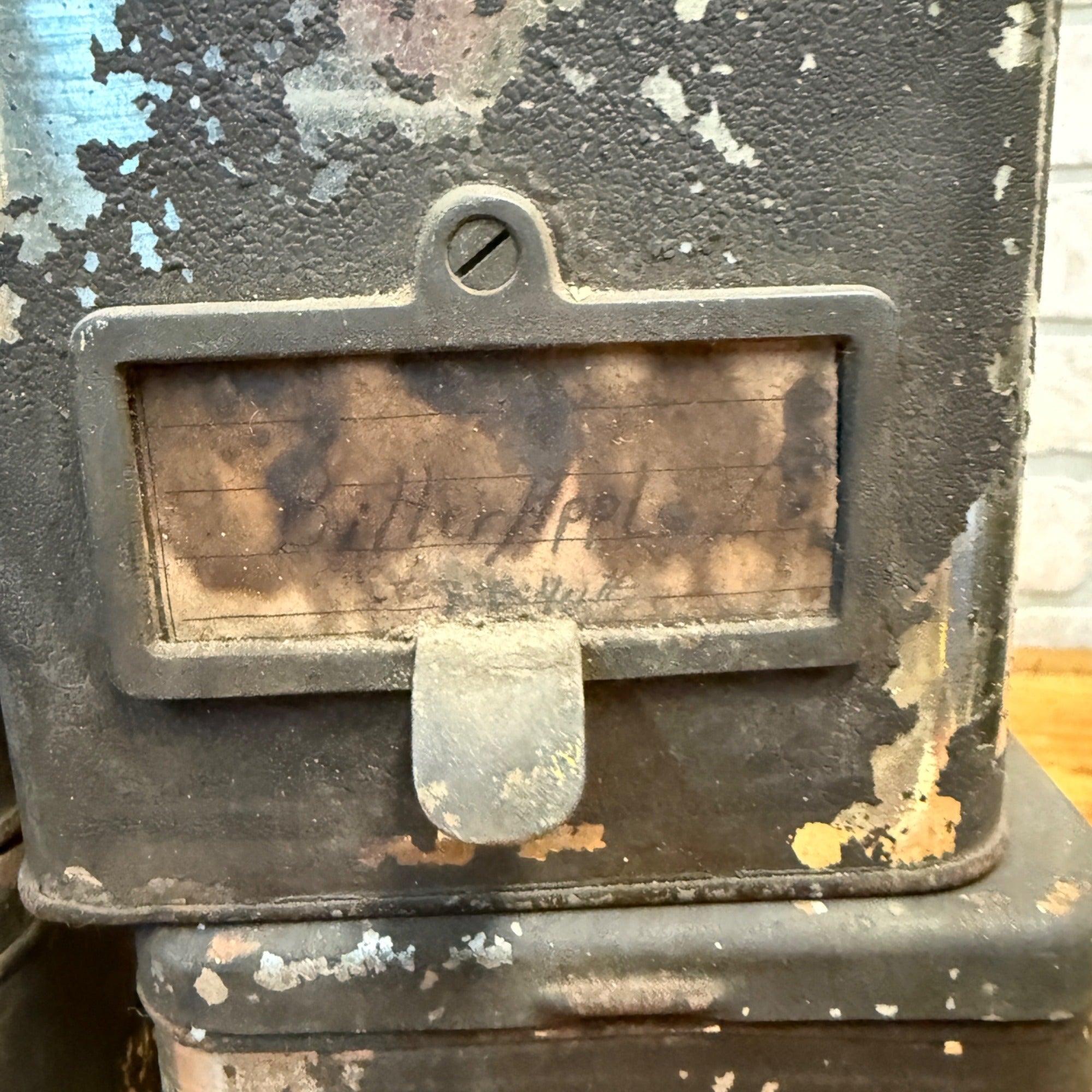 Lot of (4) 1900s Apothecary Seed Phenix Herb Can Druggist Storage Metal Bins Empty