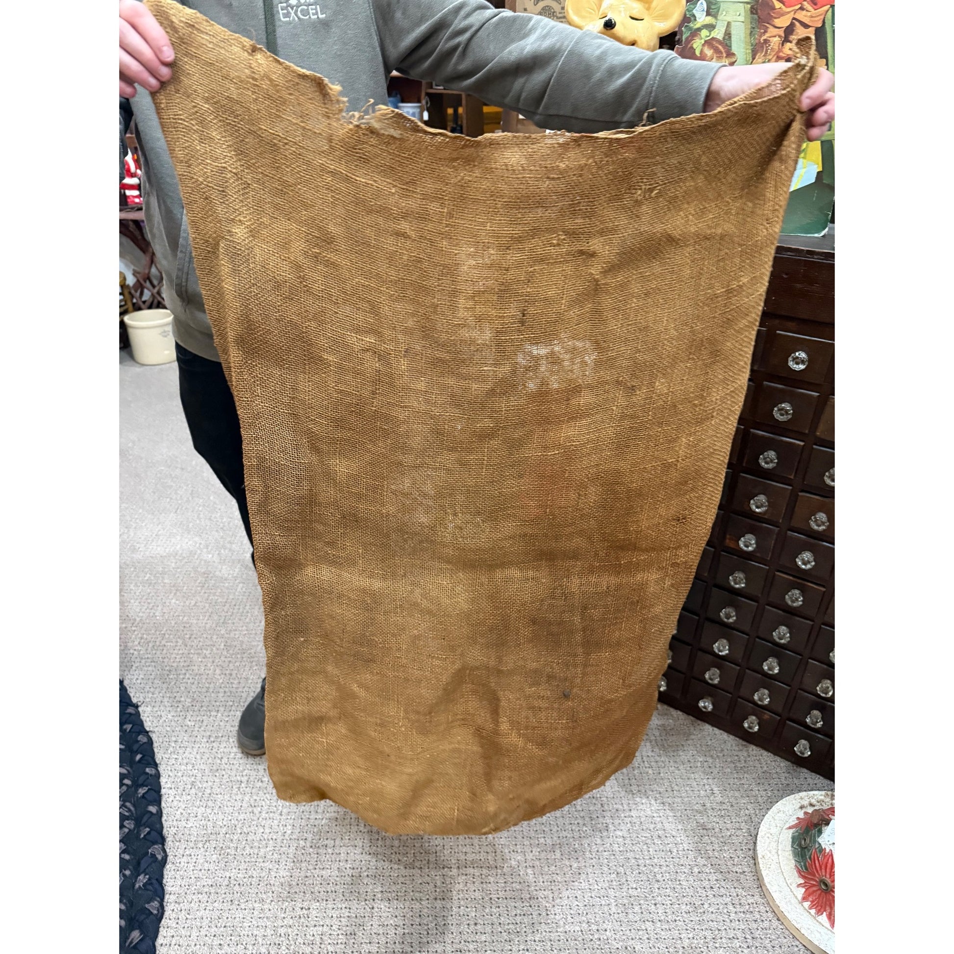 Rare Vintage Schlitz Beer Malt Purity Grains Burlap 100lb Grain Bag Milwaukee