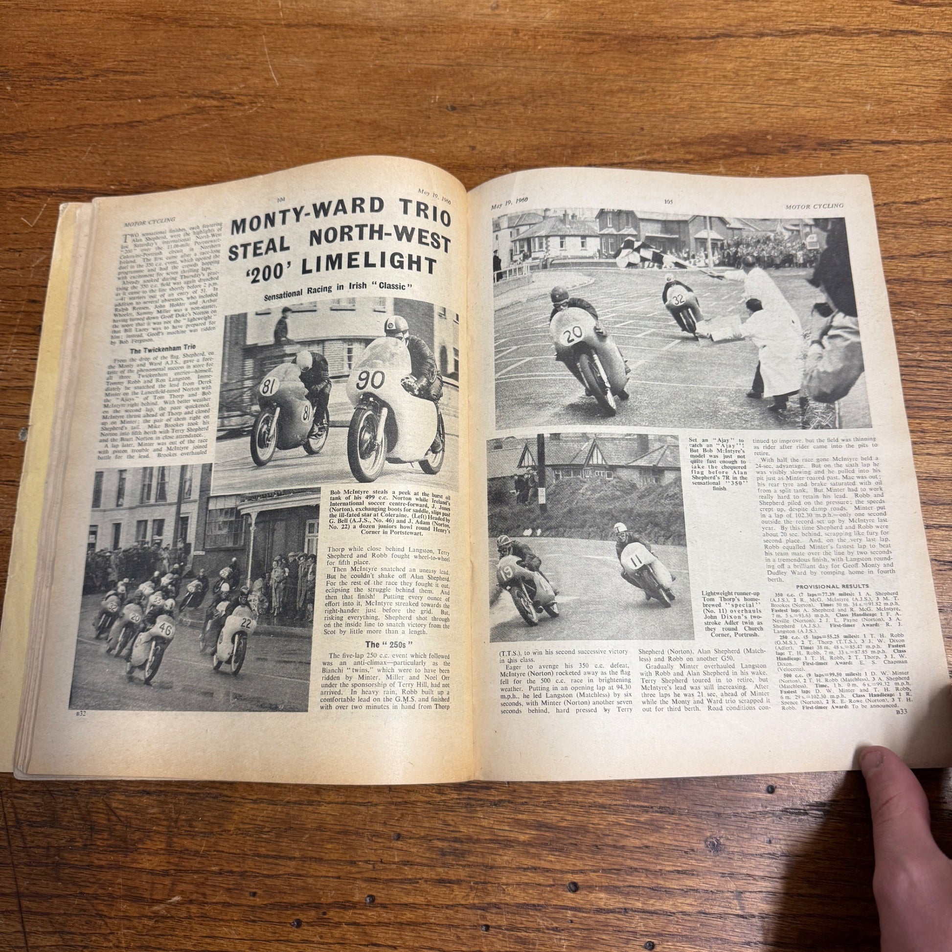 Vintage Motor Cycling Magazine May 1960 Triumph Thunderbird 650cc Motorcycling