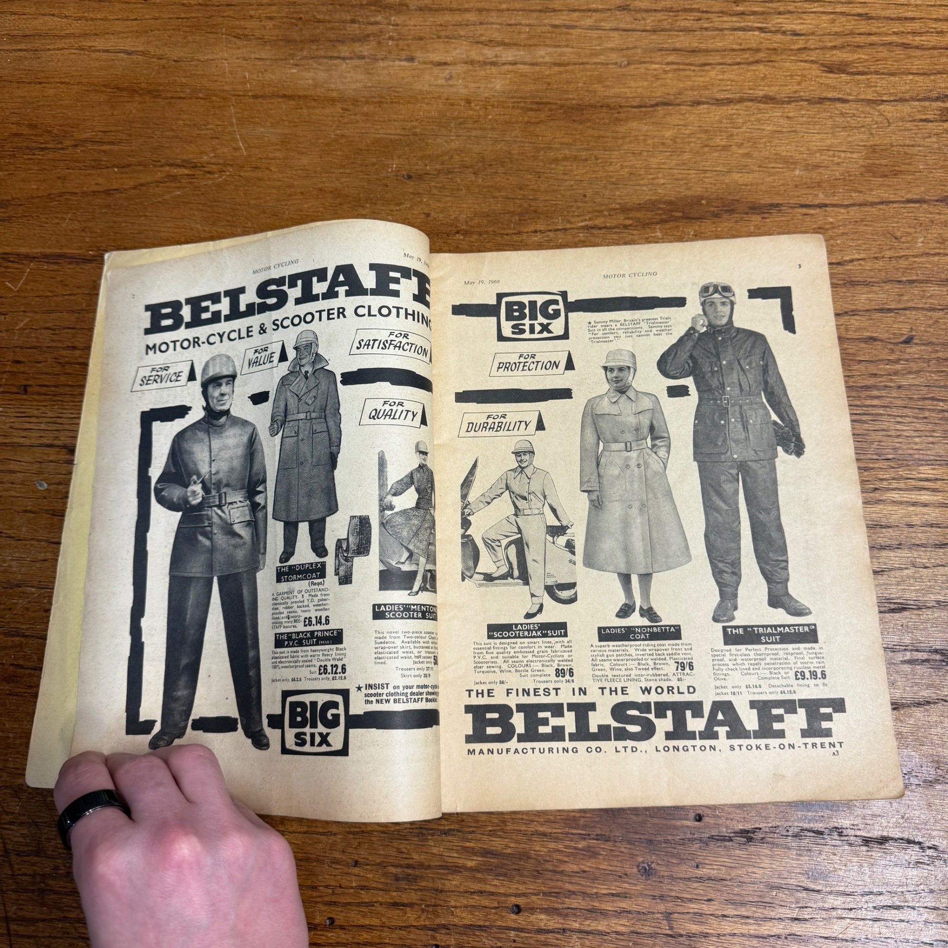 Vintage Motor Cycling Magazine May 1960 Triumph Thunderbird 650cc Motorcycling