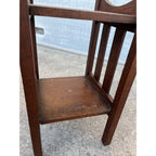 Vintage 1920s Arts & Crafts Style Two-Tier Side Table Lamp Night Stand Bedside