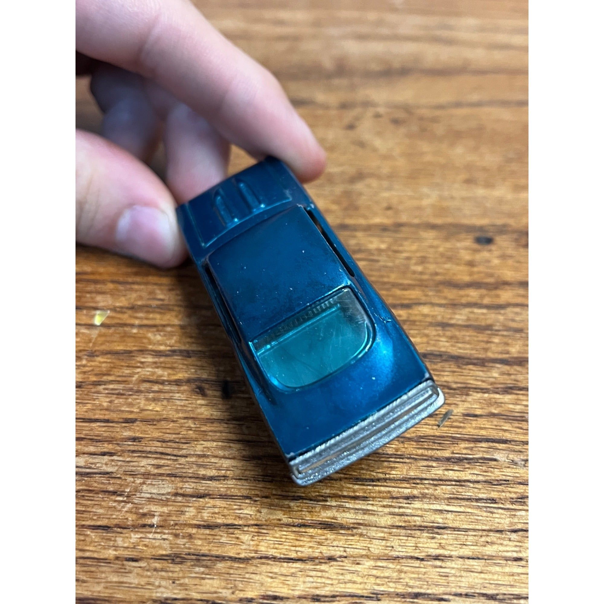 Vintage 1968 Hot Wheels Redlines Custom Barracuda Aqua Teal HK - Very Good