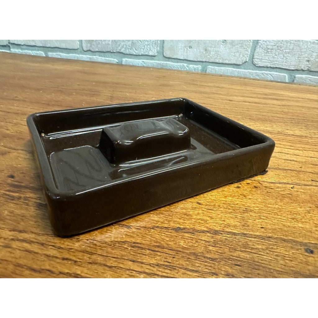 Vintage 1960s Kohler Company Porcelain Brown MCM Mid-Century Ashtray Wisconsin