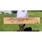 Antique Primitive 19th c. Fish Carved Wooden Pattern for Weathervanes