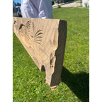 Antique Primitive 19th c. Fish Carved Wooden Pattern for Weathervanes