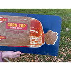 Vintage Gardners Bread Bakery Advertising Rack Sign Double Sided Madison WI