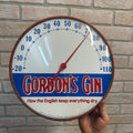 Vintage Gordons Gin Dial Advertising Thermometer USA Working Man Cave Barware