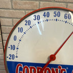 Vintage Gordons Gin Dial Advertising Thermometer USA Working Man Cave Barware