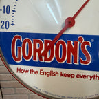 Vintage Gordons Gin Dial Advertising Thermometer USA Working Man Cave Barware