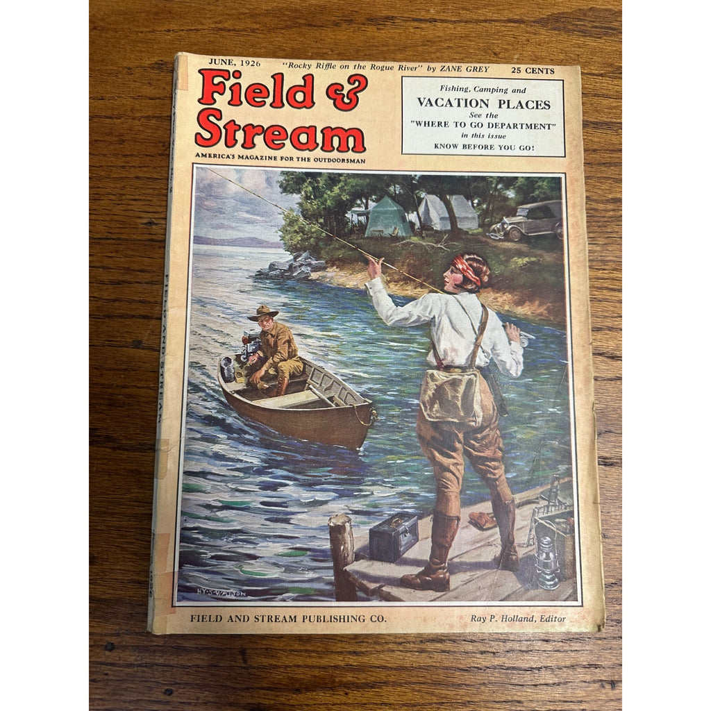 Vintage Field & Stream Outdoorsman Magazine (June 1926) No 2 Hunting Fishing
