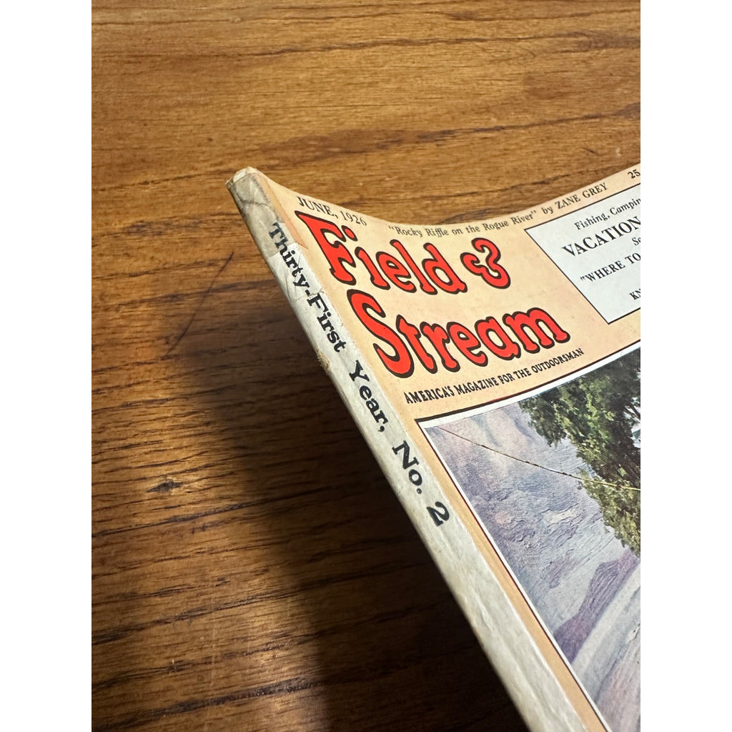 Vintage Field & Stream Outdoorsman Magazine (June 1926) No 2 Hunting Fishing