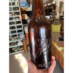 Pre-Prohibition Schlitz Brewing Co. Amber Embossed Beer Bottle Milwaukee - CLEAN