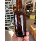 Pre-Prohibition Schlitz Brewing Co. Amber Embossed Beer Bottle Milwaukee - CLEAN