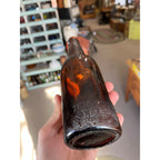 Pre-Prohibition Schlitz Brewing Co. Amber Embossed Beer Bottle Milwaukee - CLEAN