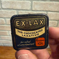 Vintage Ex Lax 6-Tablets Chocolate Laxative Metal Advertising Tin Pharmacy