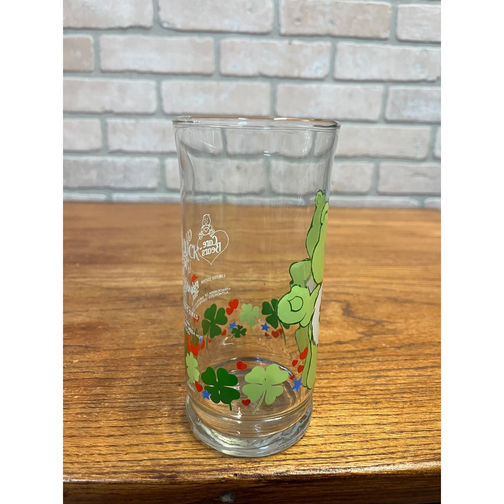 Vintage 1983 Pizza Hut Care Bears Good Luck Bear Collector Drinking Glass Tumbler