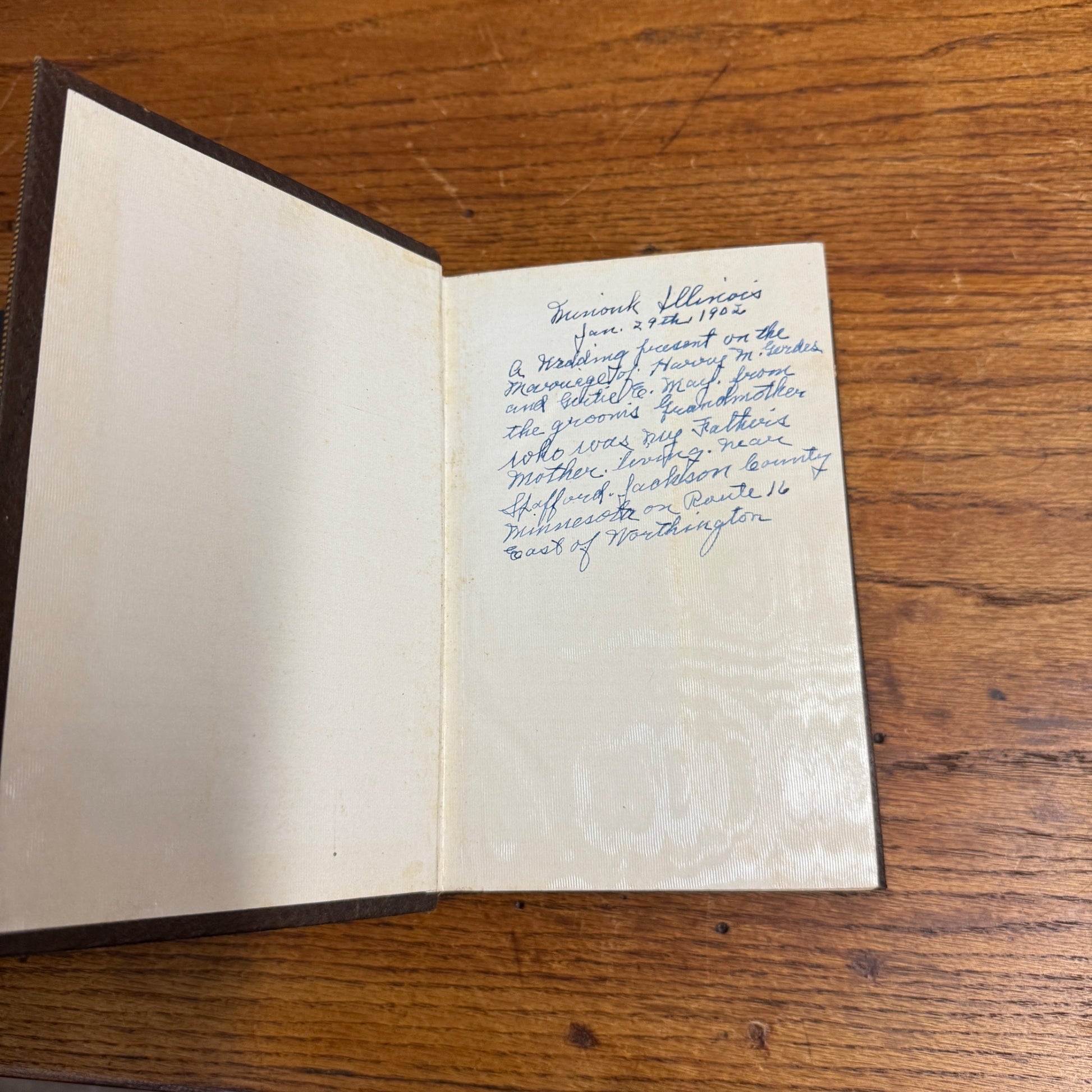 Antique German Bible Martin Luther (1900) Ornate Gold Gilt Hardcover