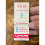 VINTAGE Matchbook Advertising - Badger Oldsmobile Co. Oshkosh, Wi.