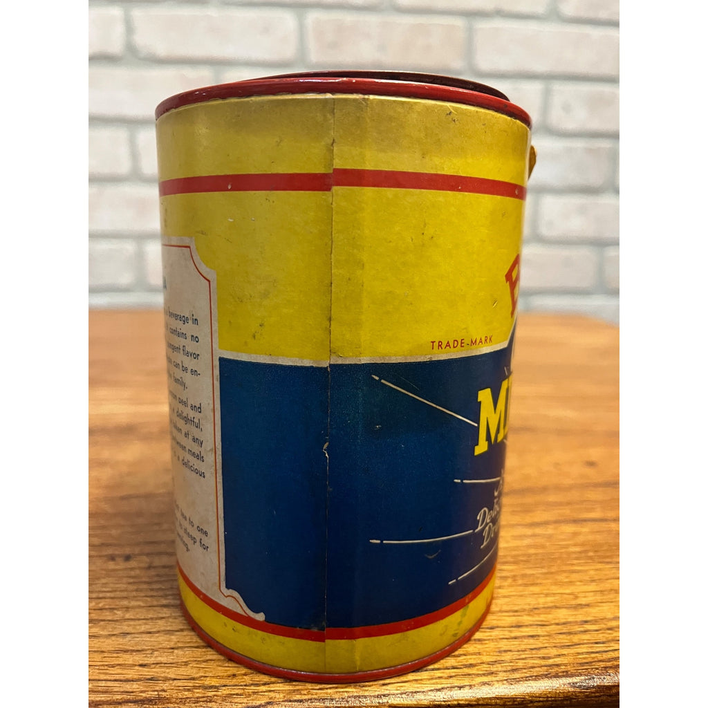 Vintage 1930s Bragg California Mint Tea Can  Live Food Products Advertising Tin