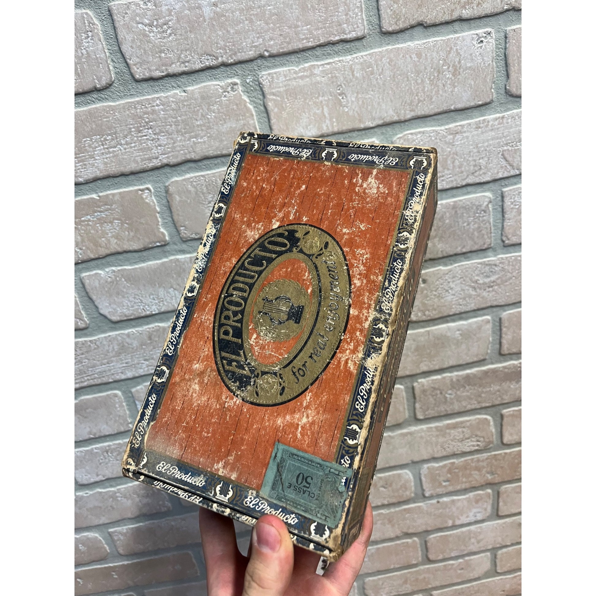 Vintage El Producto Bouquet Cigar Box Pennsylvania Pressed Cardboard