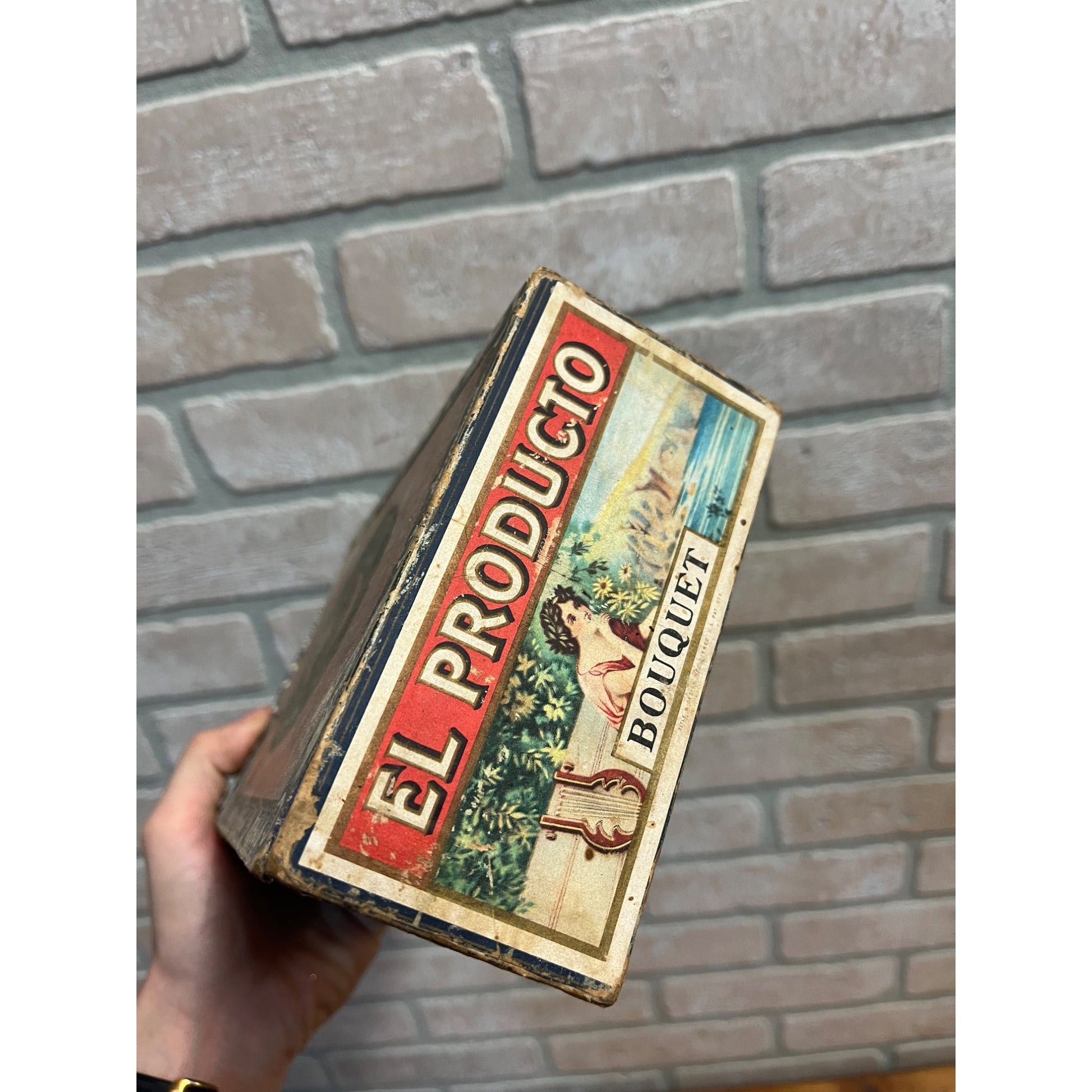 Vintage El Producto Bouquet Cigar Box Pennsylvania Pressed Cardboard