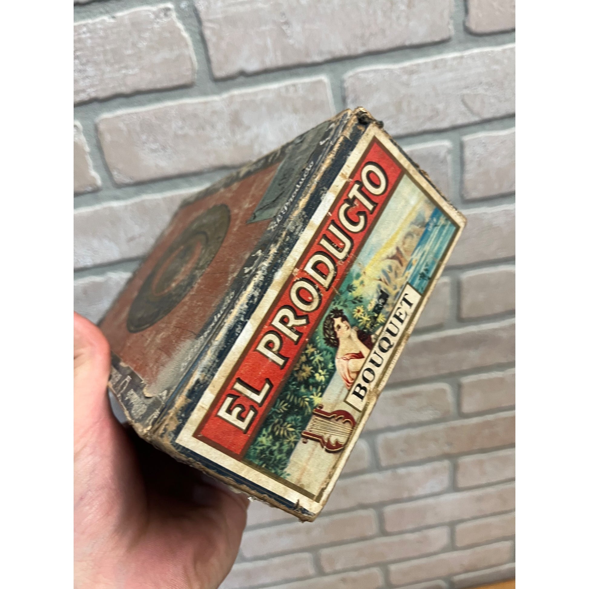 Vintage El Producto Bouquet Cigar Box Pennsylvania Pressed Cardboard