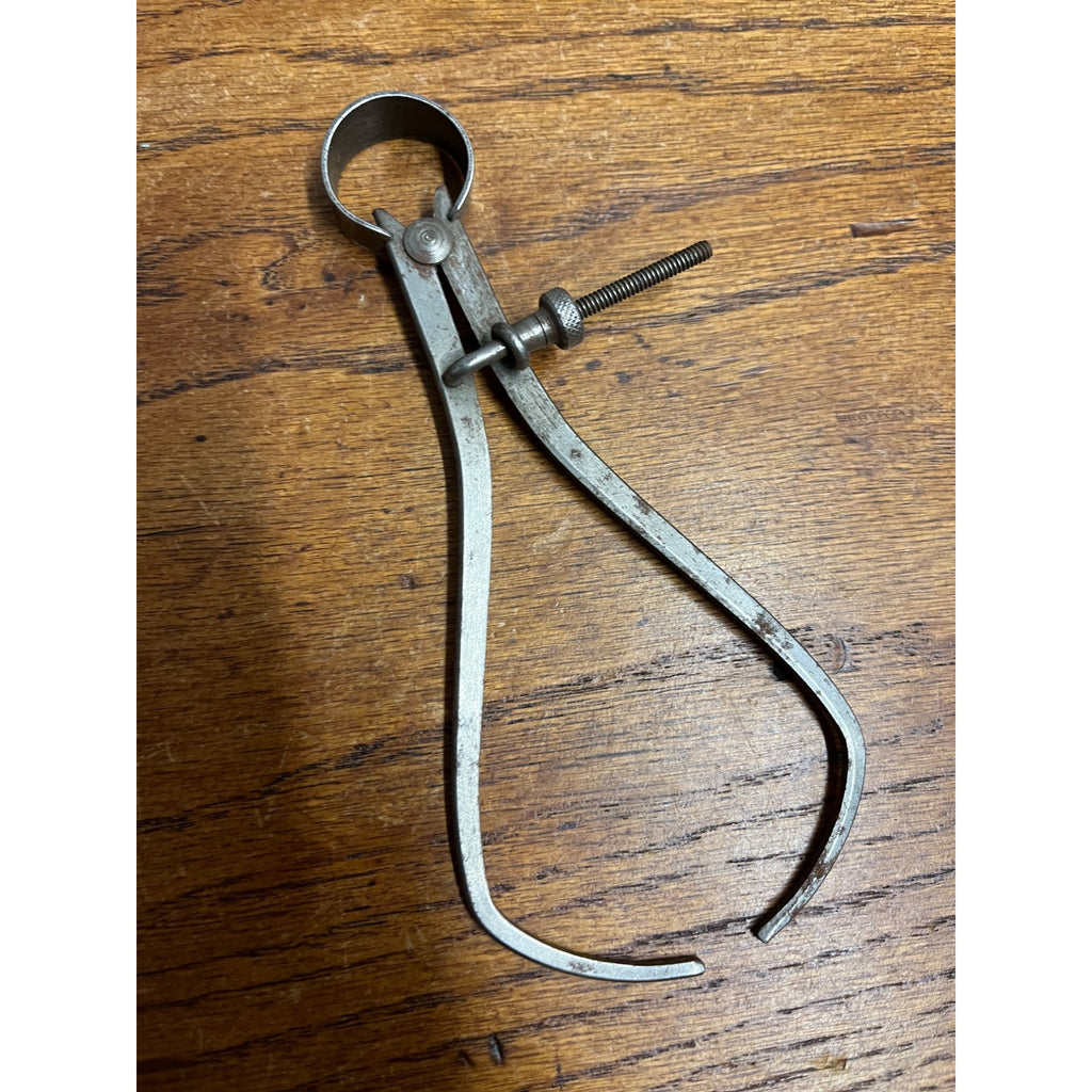 Vintage Lot (3) Machinist Compas Caliper Tools Craftsman 7", Lufkin 3.5", + 6"