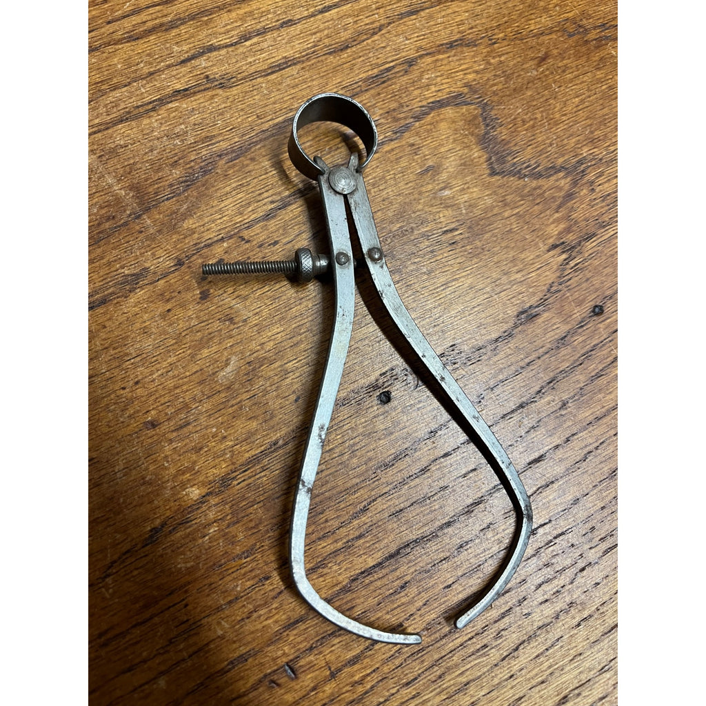 Vintage Lot (3) Machinist Compas Caliper Tools Craftsman 7", Lufkin 3.5", + 6"