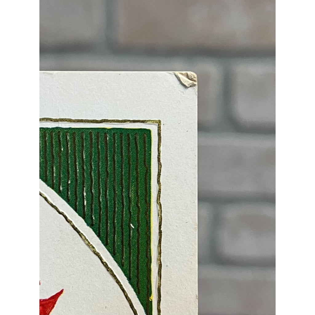 Vintage 1924 Christmas Postcard w/ Christmas Seal Tied US American Red Cross