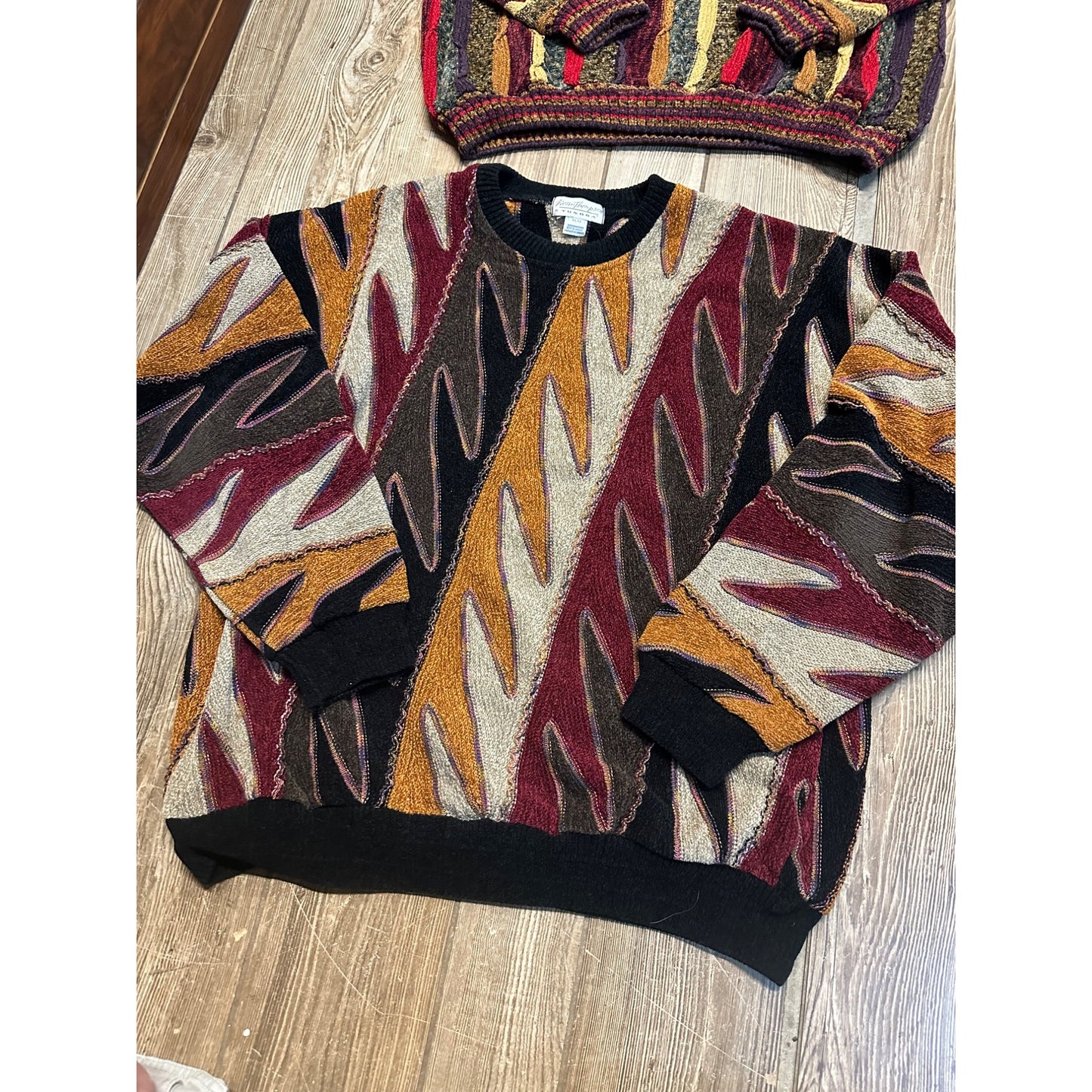 Vintage 90s Norm Thompson Mens Medium Sweaters Lot 4 Textured Heavy Coogi