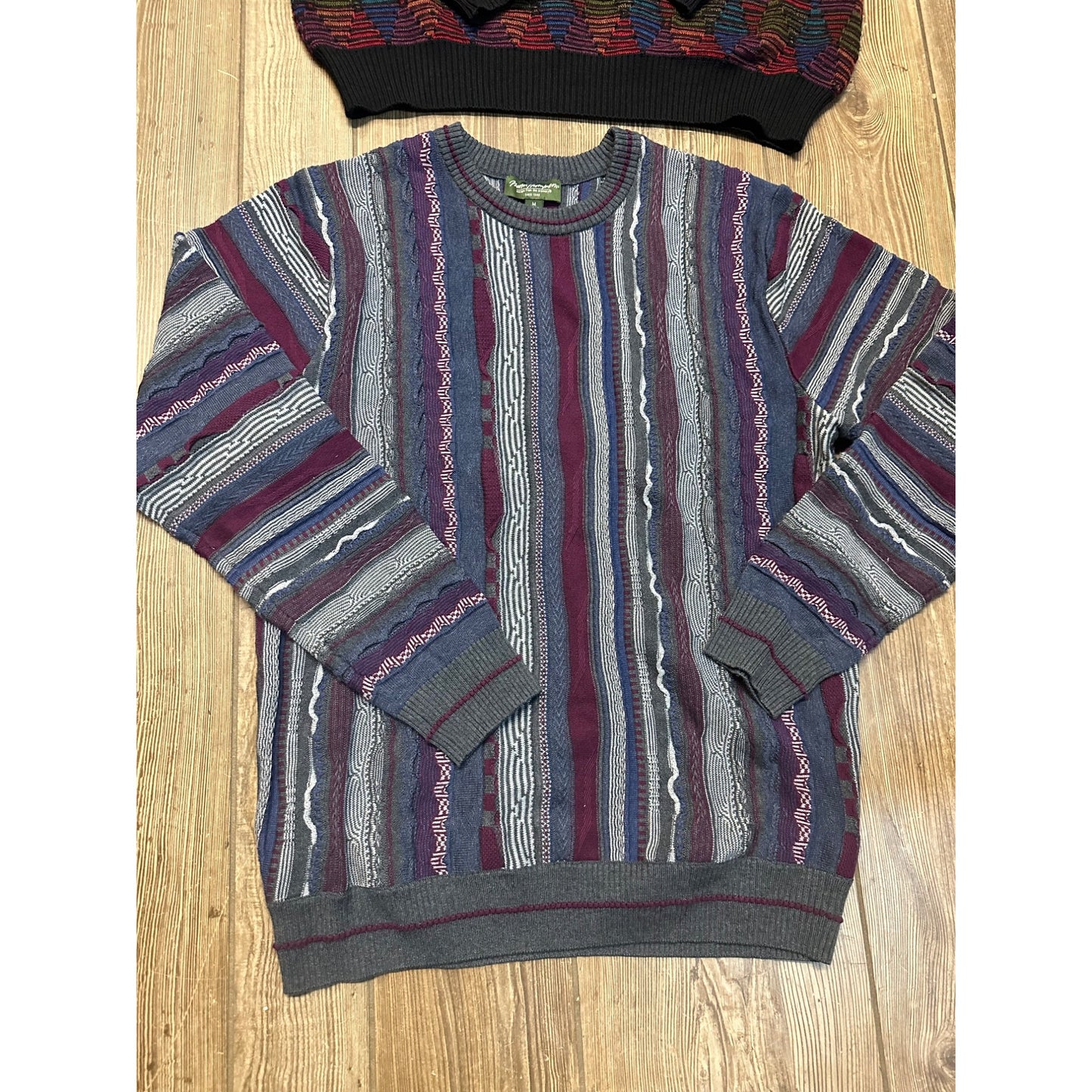 Vintage 90s Norm Thompson Mens Medium Sweaters Lot 4 Textured Heavy Coogi