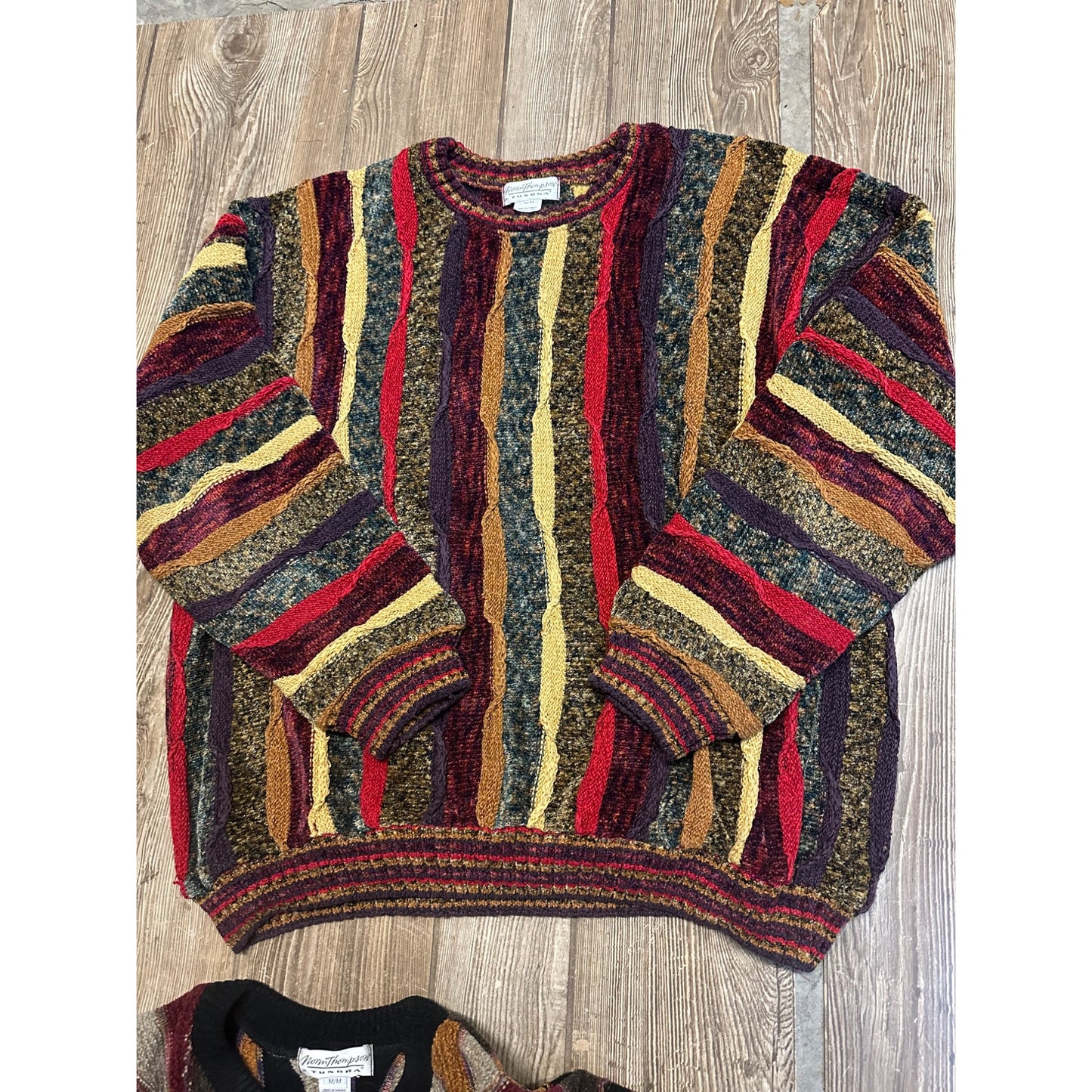 Vintage 90s Norm Thompson Mens Medium Sweaters Lot 4 Textured Heavy Coogi