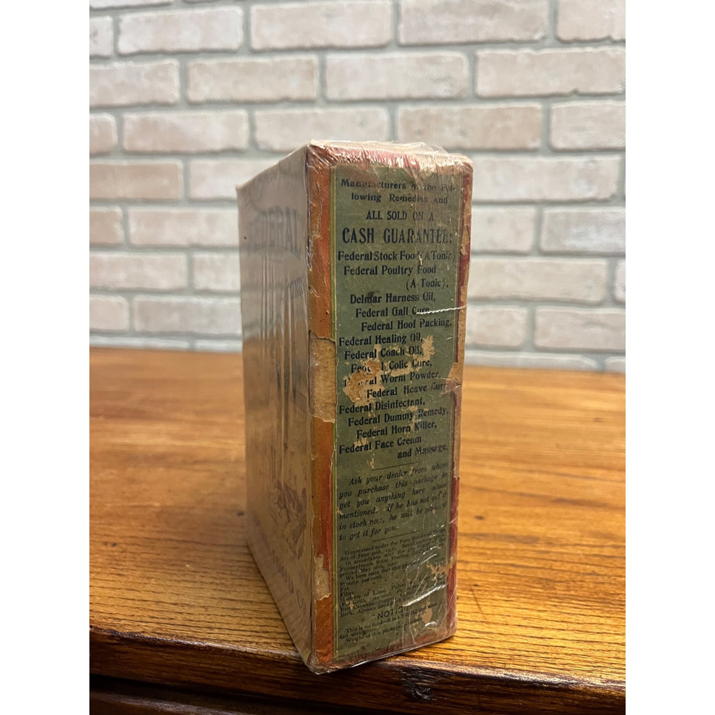 Vintage Federal Poultry Food Empty Advertising Box Farm Chicken Mifflinburg PA