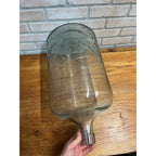 Vintage Roxo Beverages Waukesha Wis Large Aqua Blue Glass Carboy Jug Soda 5 Gal