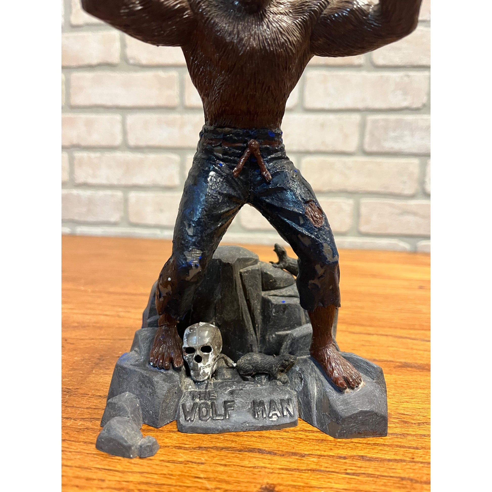 Vintage 1962 The Wolf Man Aurora Model Kit Built - Well Done