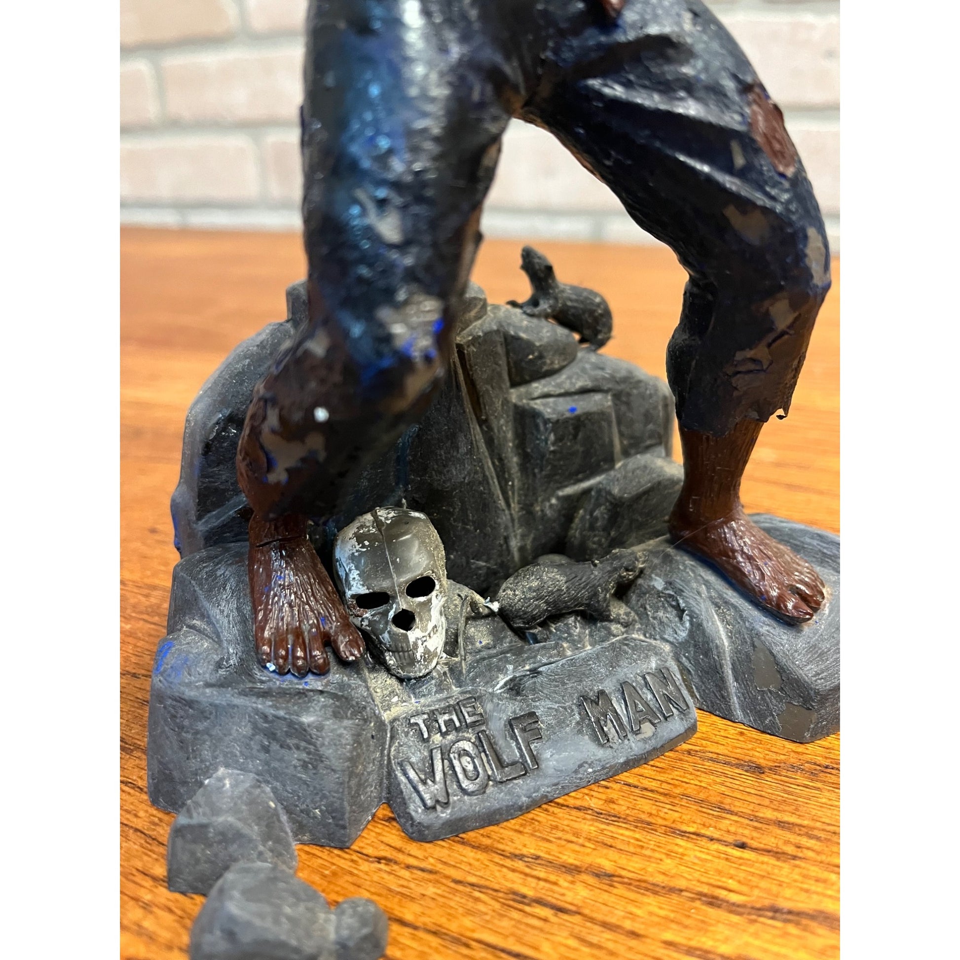 Vintage 1962 The Wolf Man Aurora Model Kit Built - Well Done