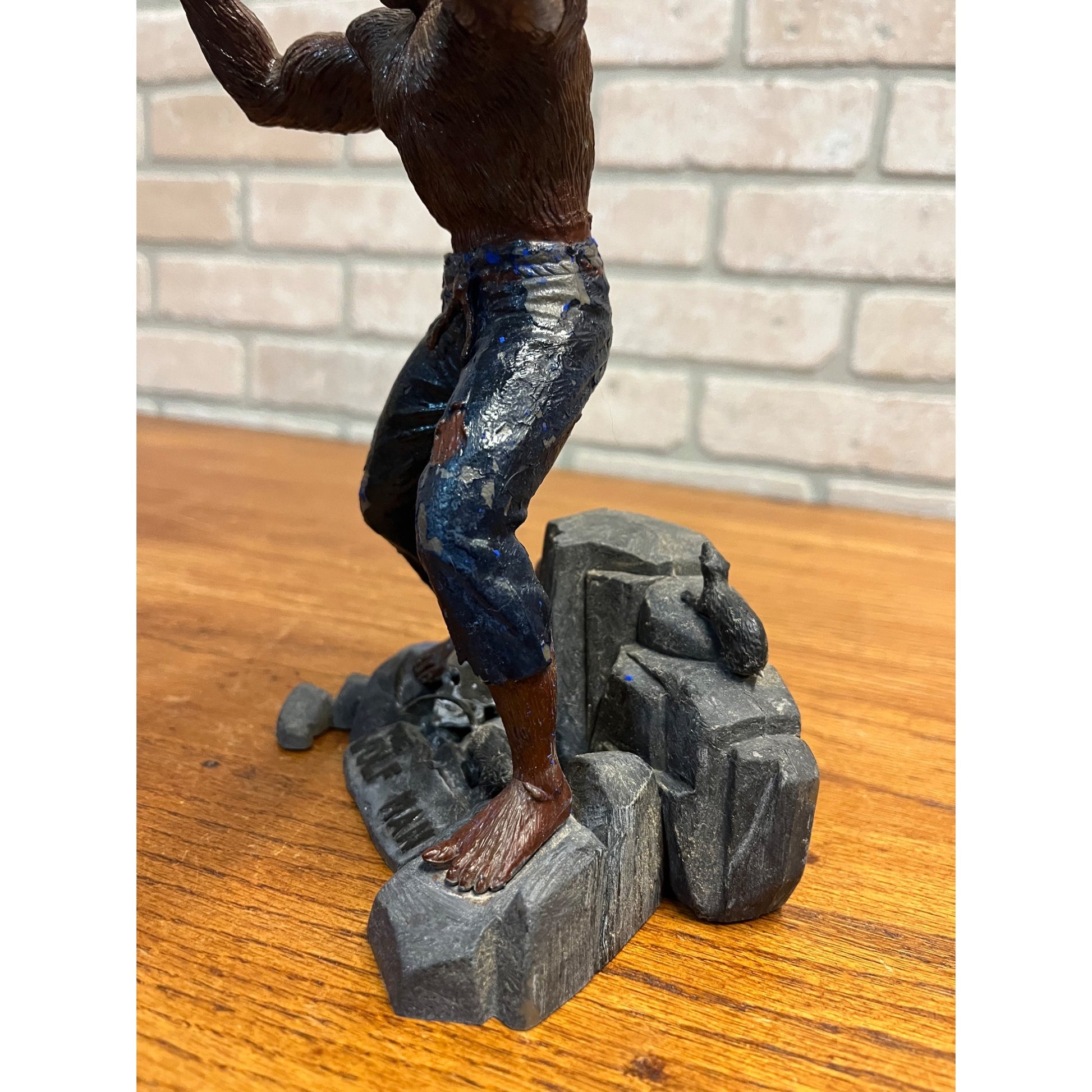 Vintage 1962 The Wolf Man Aurora Model Kit Built - Well Done