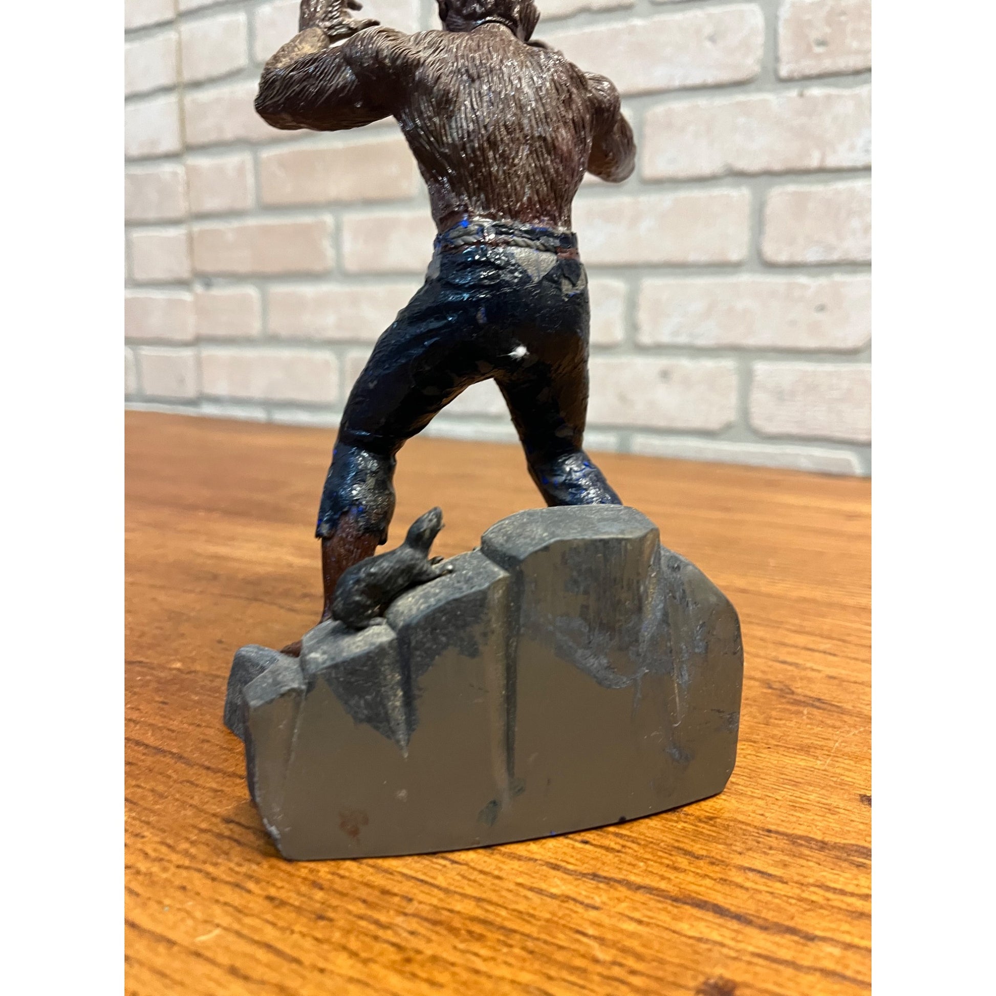 Vintage 1962 The Wolf Man Aurora Model Kit Built - Well Done