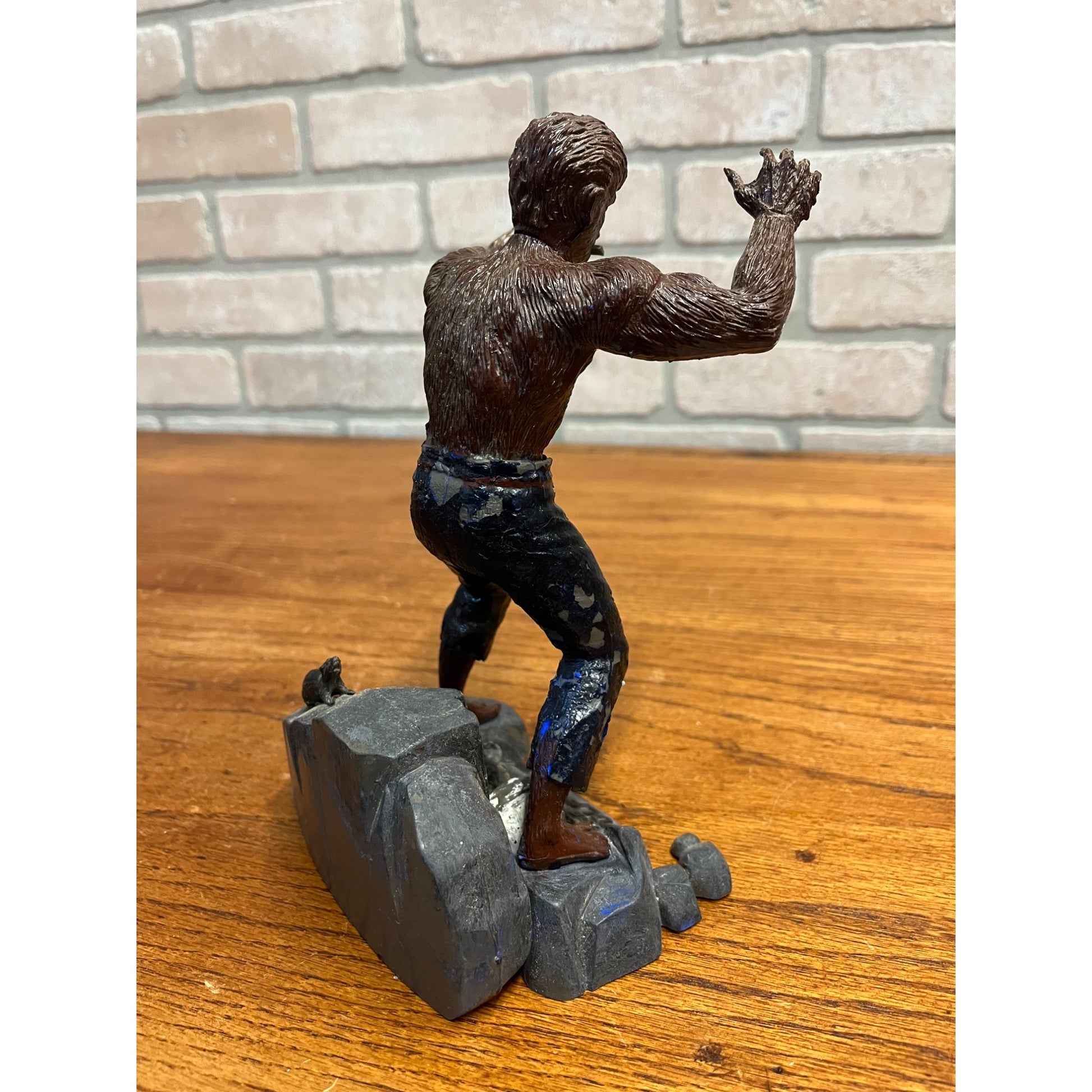 Vintage 1962 The Wolf Man Aurora Model Kit Built - Well Done