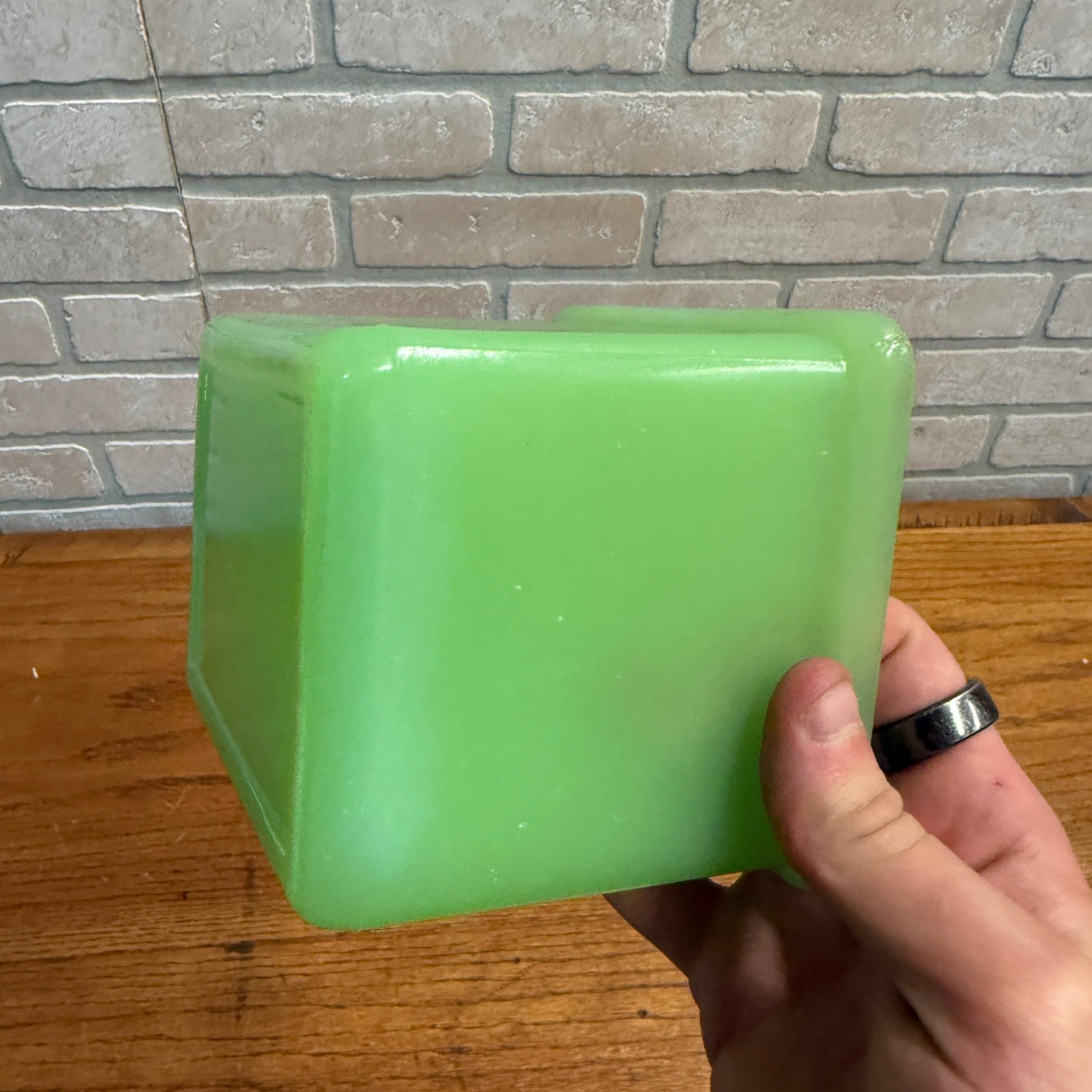 Vintage Jadeite Refrigerator Square Dish Covered Kitchenware