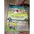 1920s Advertising Calendar Poster Fuller Goodman Farm Barn Dairy Scene