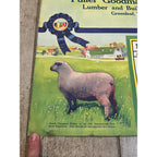 1920s Advertising Calendar Poster Fuller Goodman Farm Barn Dairy Scene