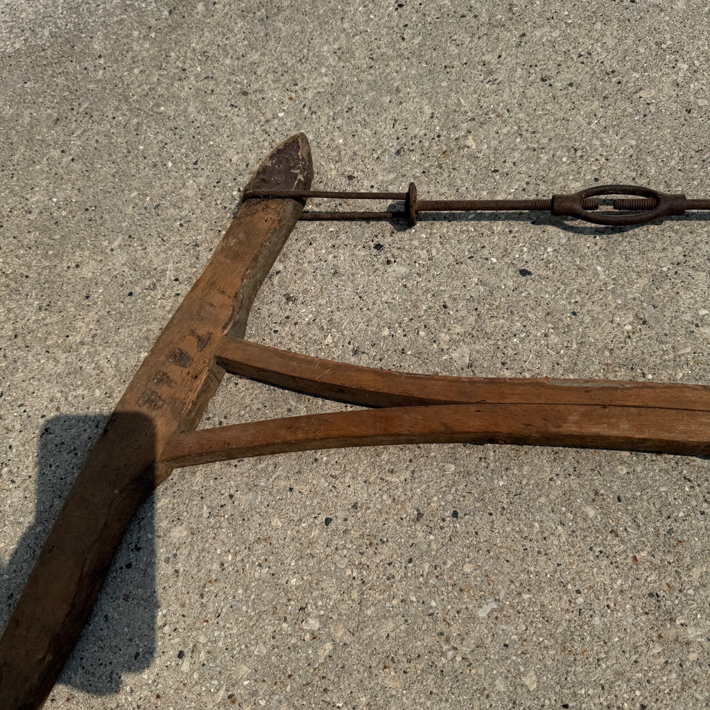 Antique Vintage Cross Cut Wood Buck Saw Bow Saw Tool Wooden Logging