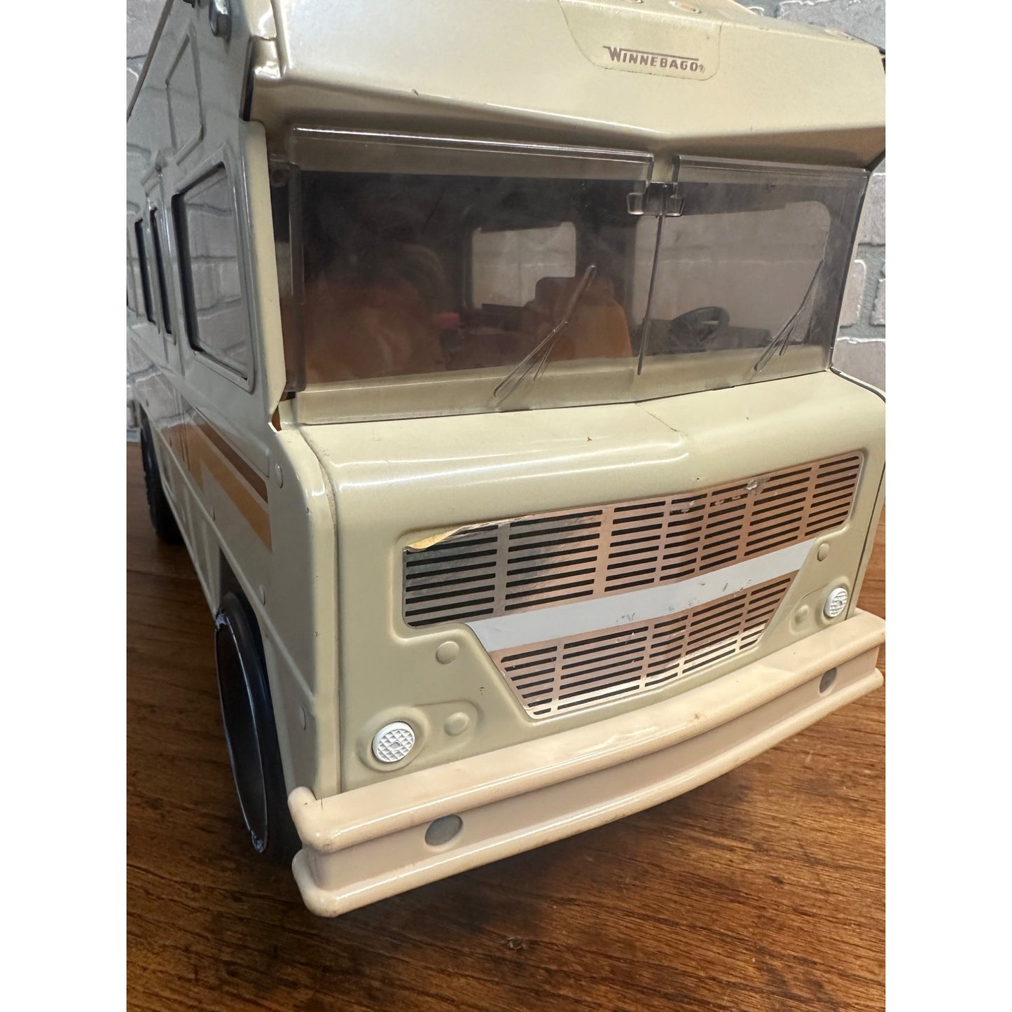 Vintage Tonka Winnebago RV Motor Home Camper 1970’s Double Stripe