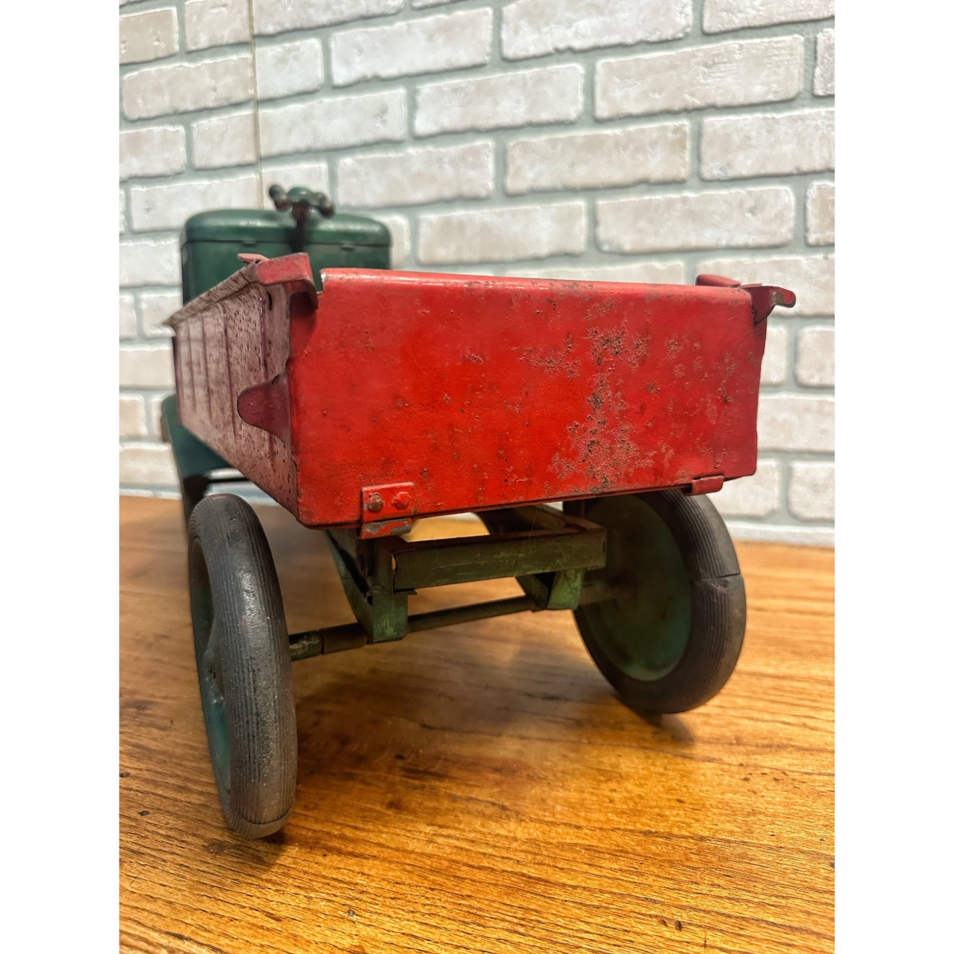 Vintage 1920s Keystone Ride-On Child's Dump Truck Pressed Steel Toy