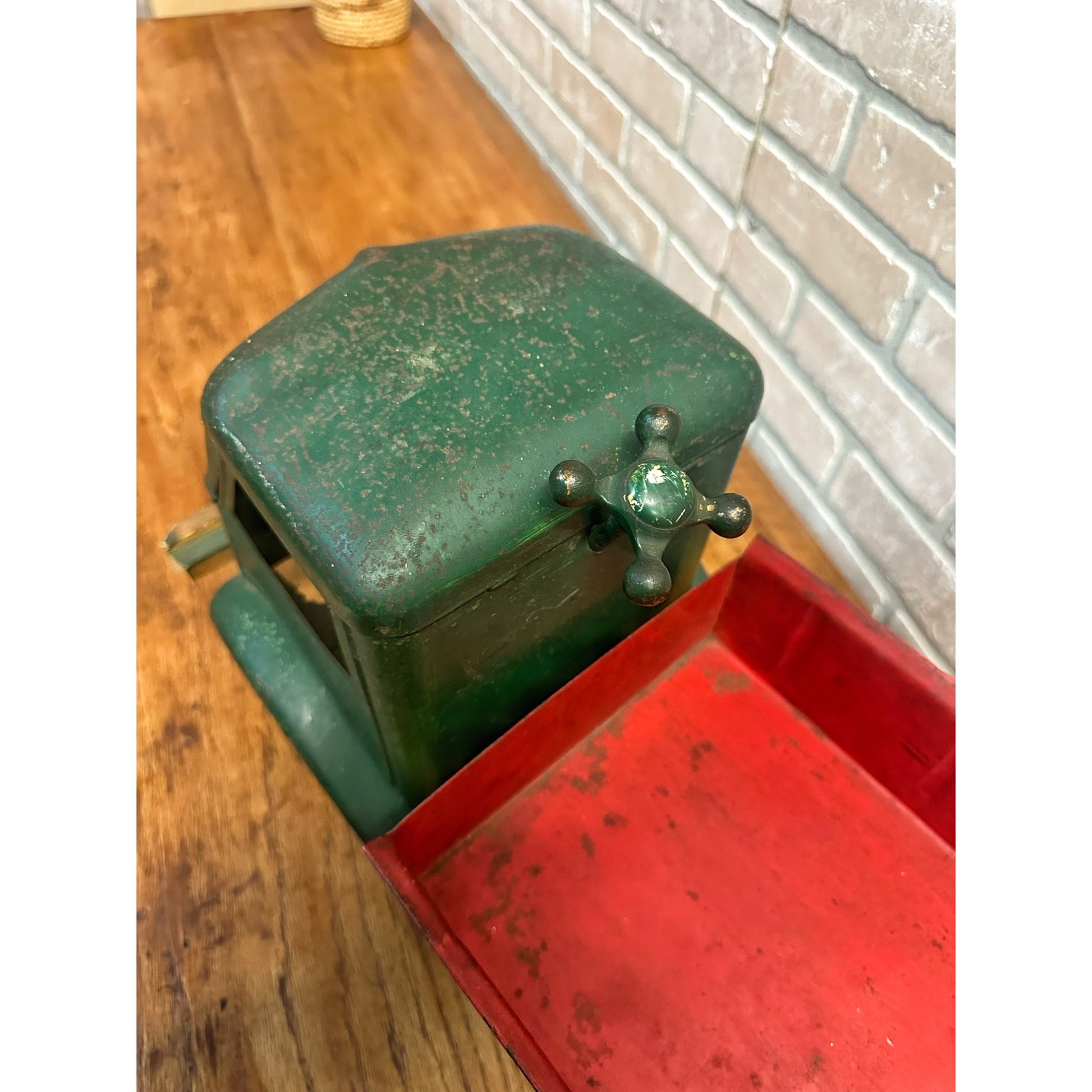 Vintage 1920s Keystone Ride-On Child's Dump Truck Pressed Steel Toy