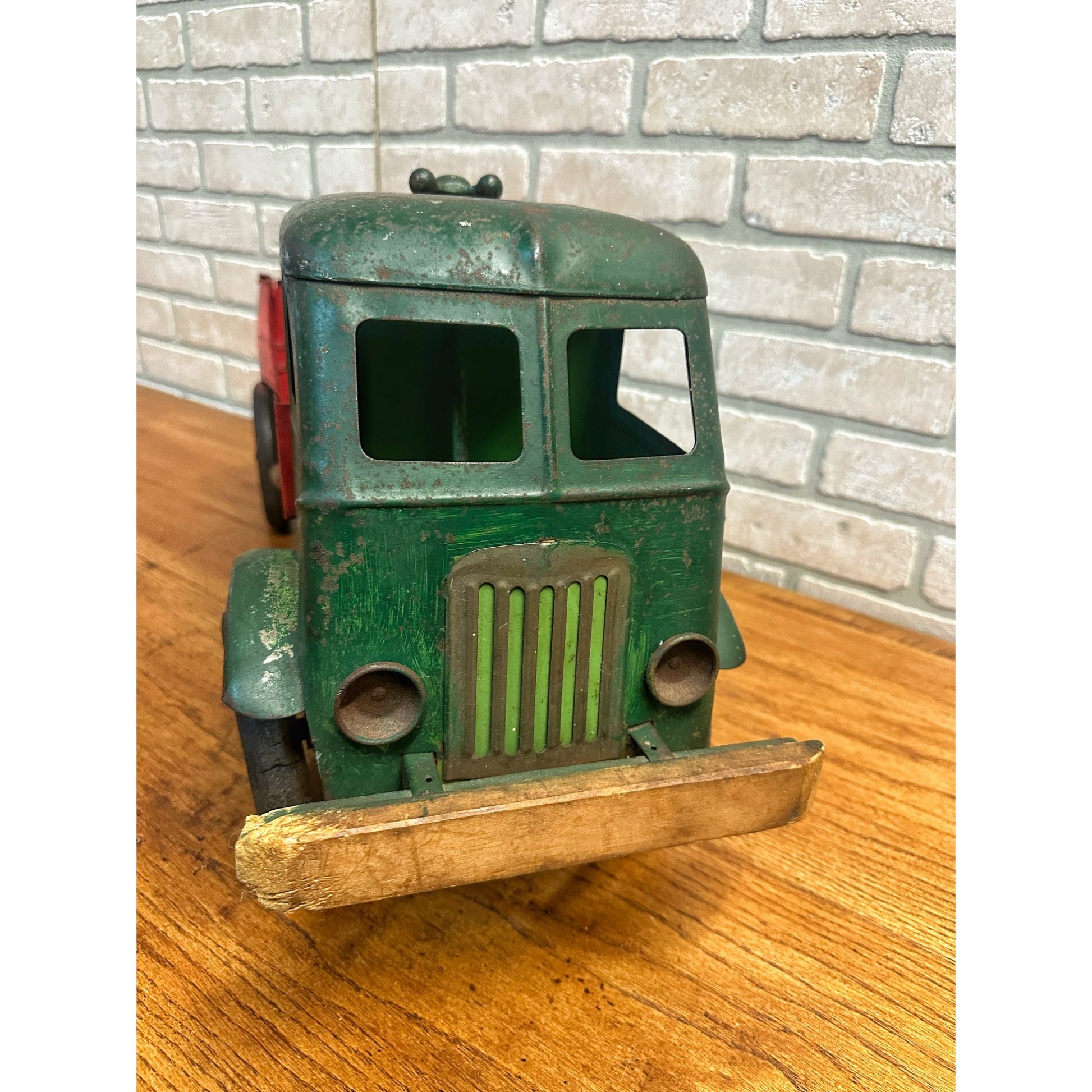 Vintage 1920s Keystone Ride-On Child's Dump Truck Pressed Steel Toy