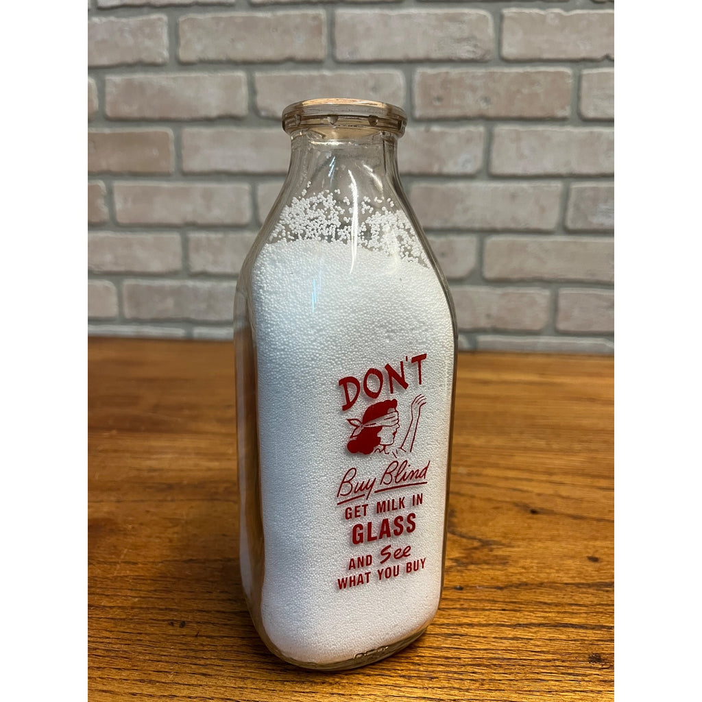Vintage Quart Milk Bottle Springdale Dairy Co. Winona Minnesota MN Minn.